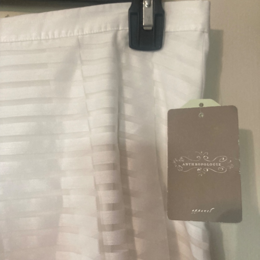 🤍NEW🤍 Anthropologie Leifsdottir White Skirt NWT - Picture 2 of 8